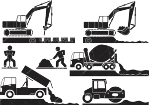 road construction icon set illustration 71029831 (1)